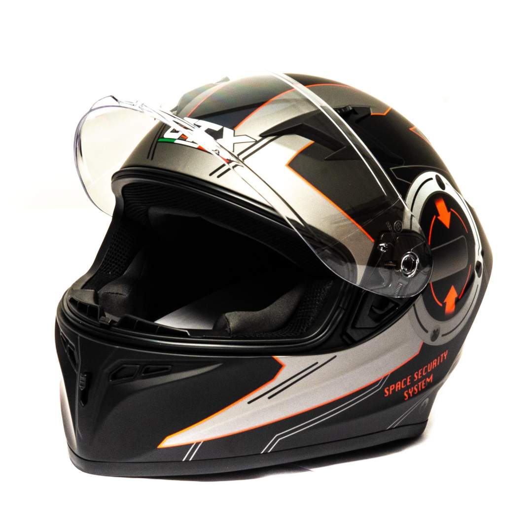 Шлем мото интеграл GTX 578 №5 (L) BLACK/GRAY/RED